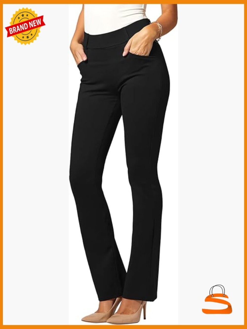 Bootcut Dress Pants with Pockets - Tummy Control - Wear to Work